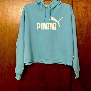 Puma hoodie light blue size XL